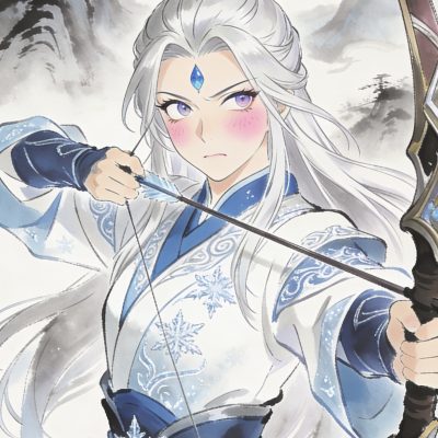 伽罗太华脸红翻白射箭二次元图