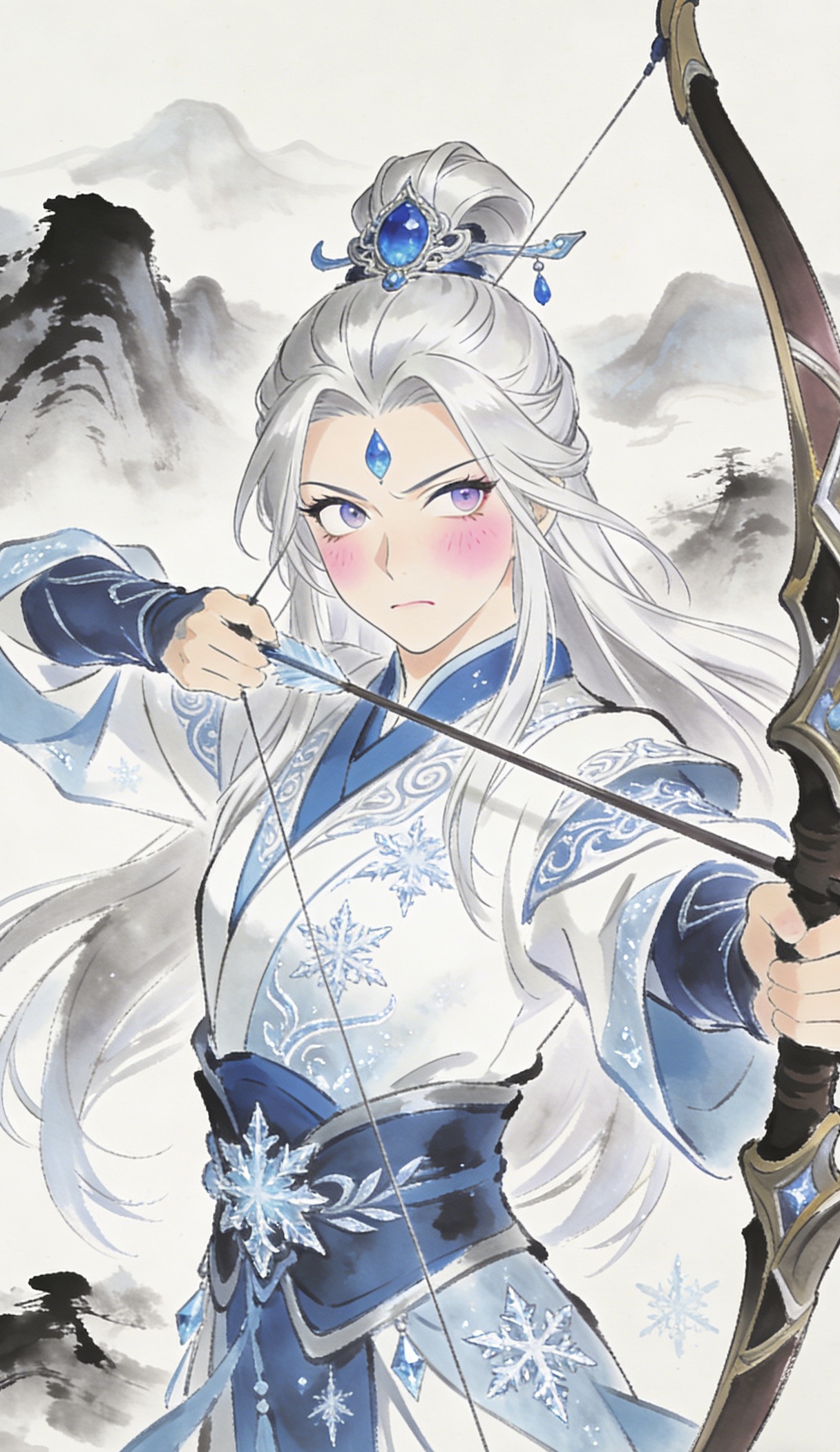 伽罗太华脸红翻白射箭二次元图_2